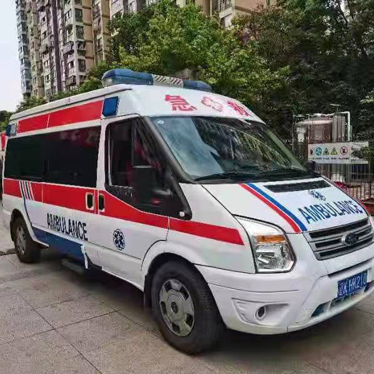 河东长途救护车护送病人返乡